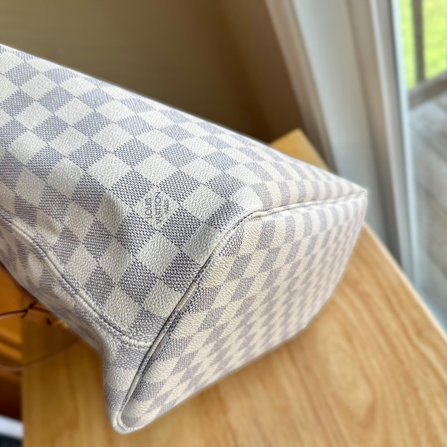 Damier Azur Neverfull MM Set (Rose Ballerine)