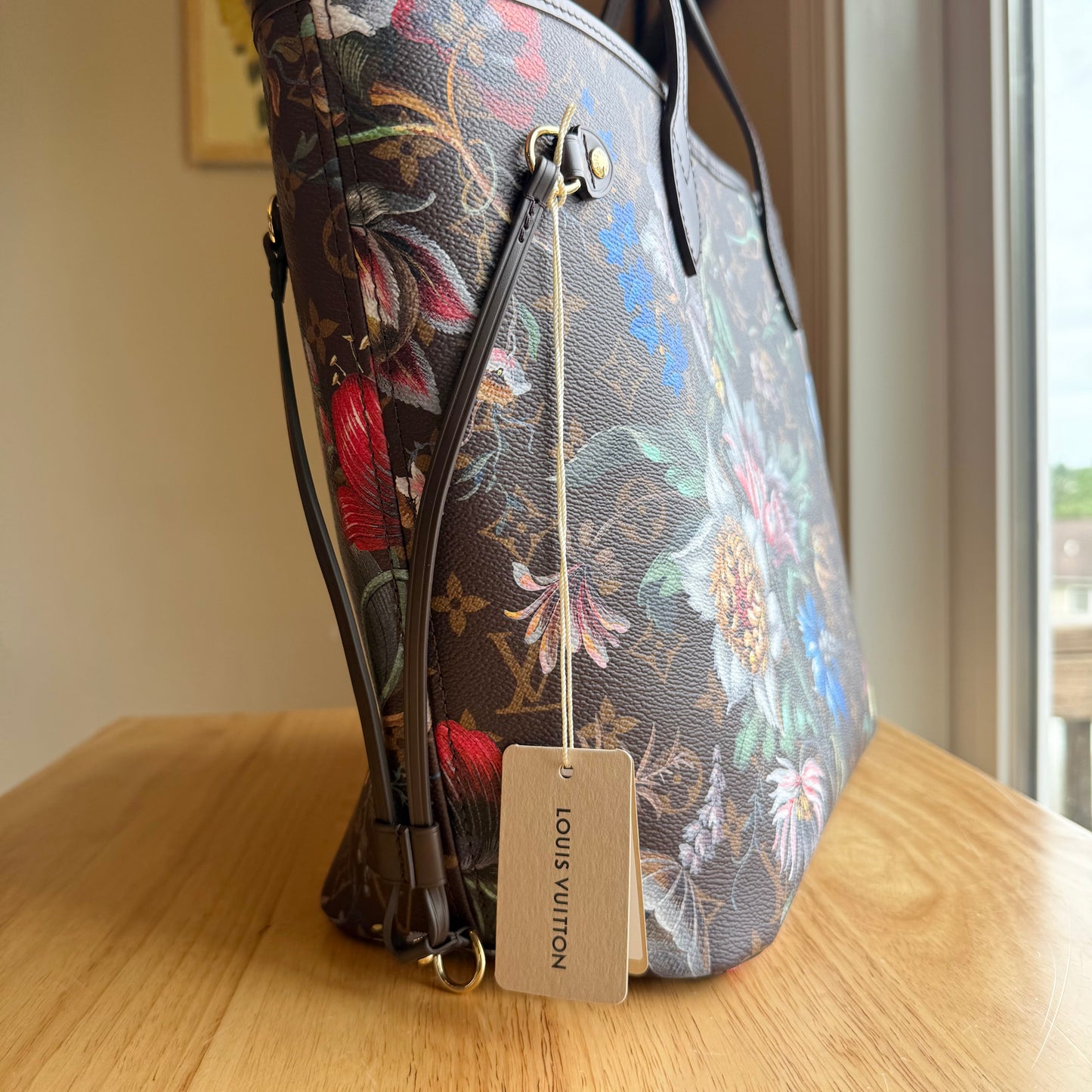 Monogram Neverfull MM - Eden Collection (Brand New)