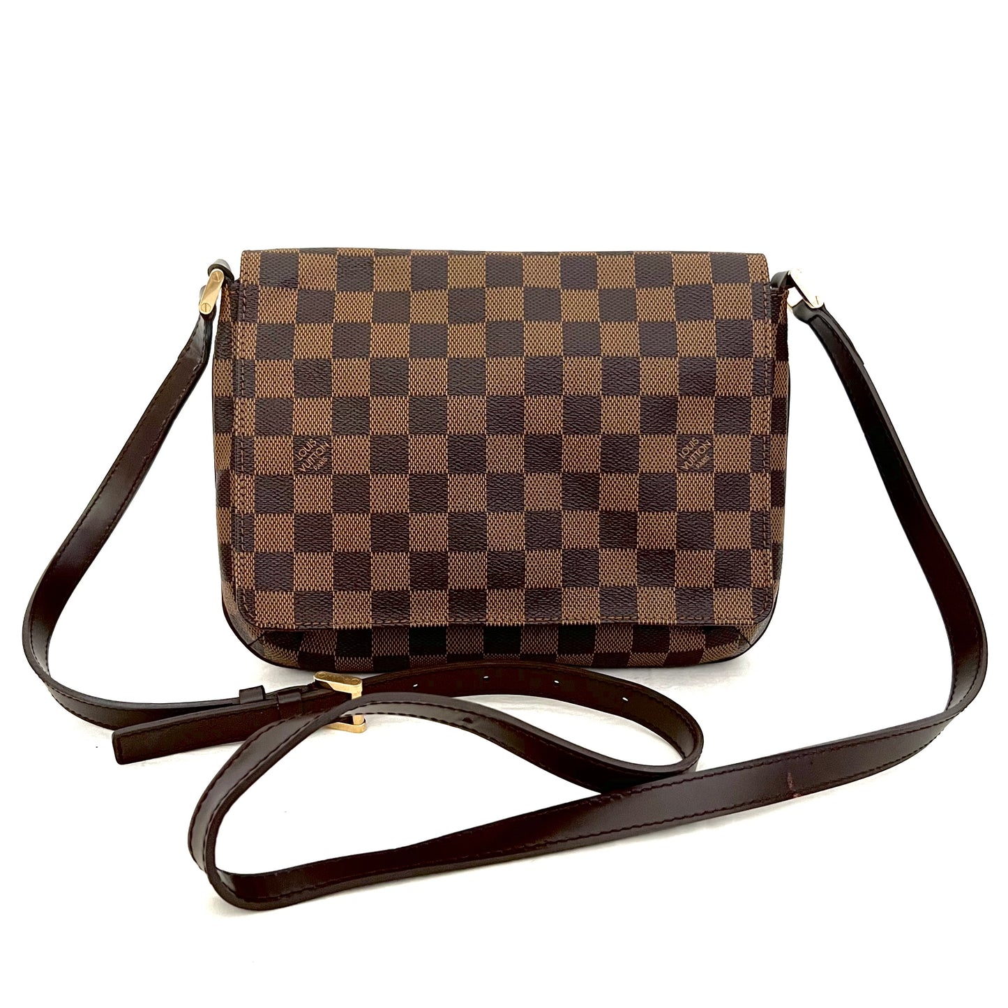 Damier Ebene Musette Tango Crossbody