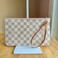 Damier Azur Neverfull MM Set (Rose Ballerine)
