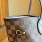 (NEW) Damier Ebene Neverfull MM Set - Rose Ballerine Interior