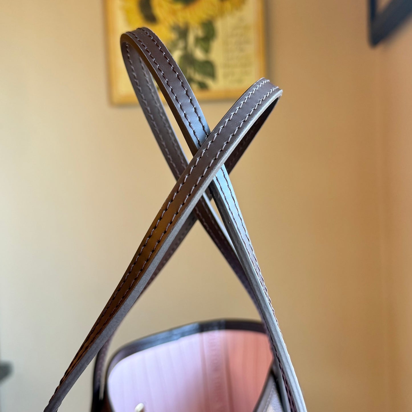 (NEW) Damier Ebene Neverfull MM Set - Rose Ballerine Interior