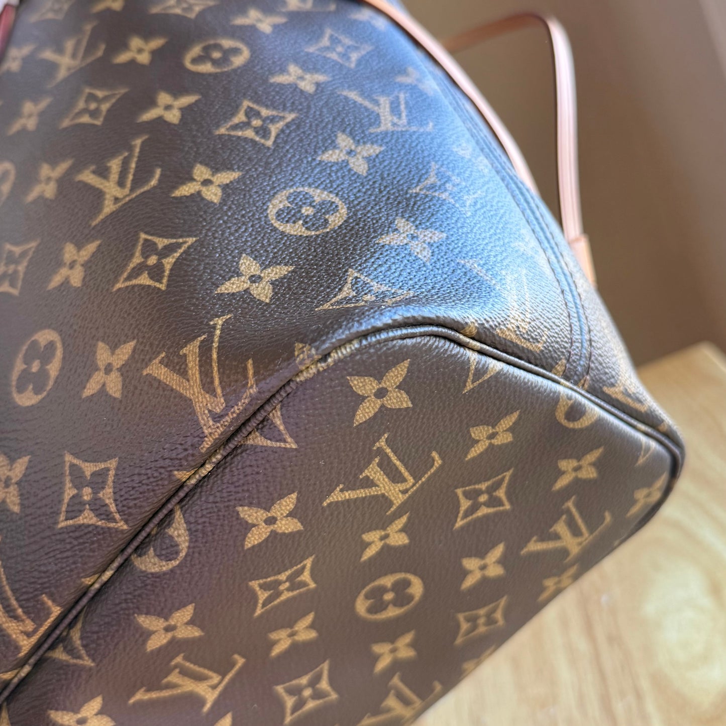 Monogram Neverfull MM - Rose Ballerine Interior