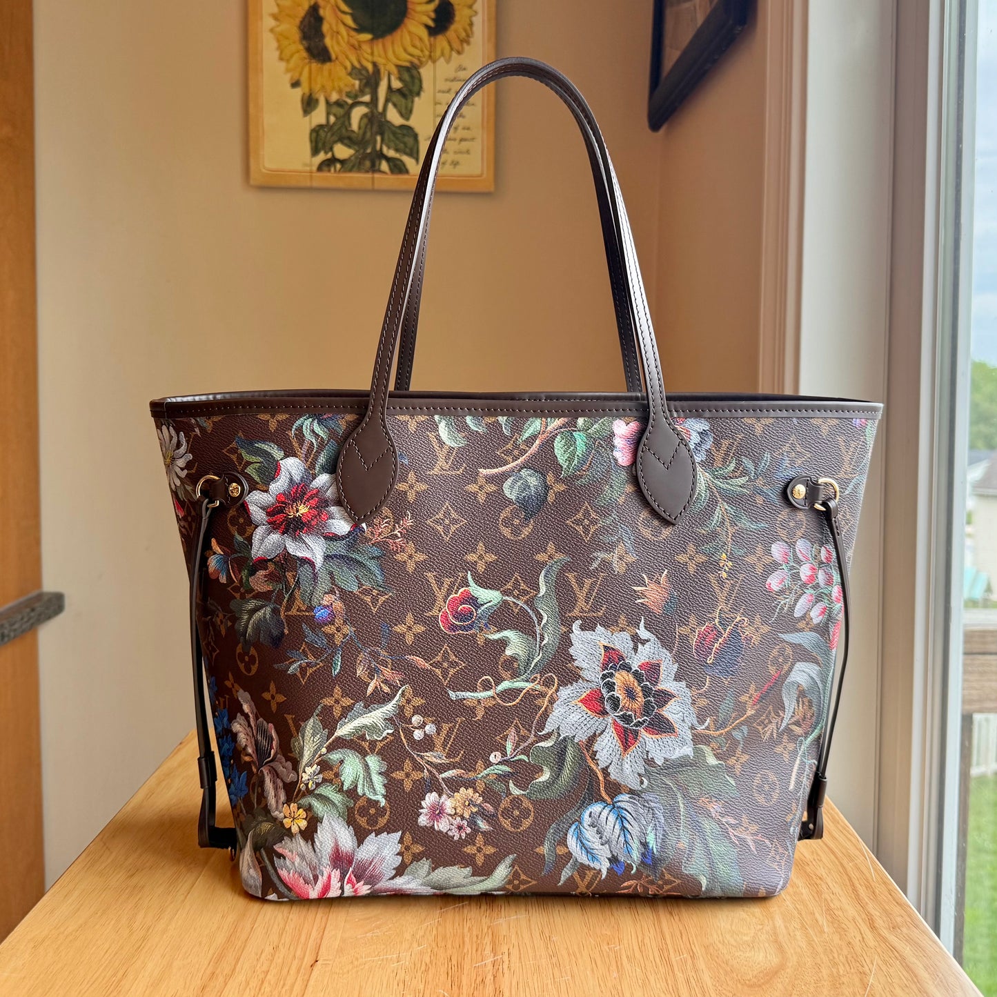Monogram Neverfull MM - Eden Collection (Brand New)