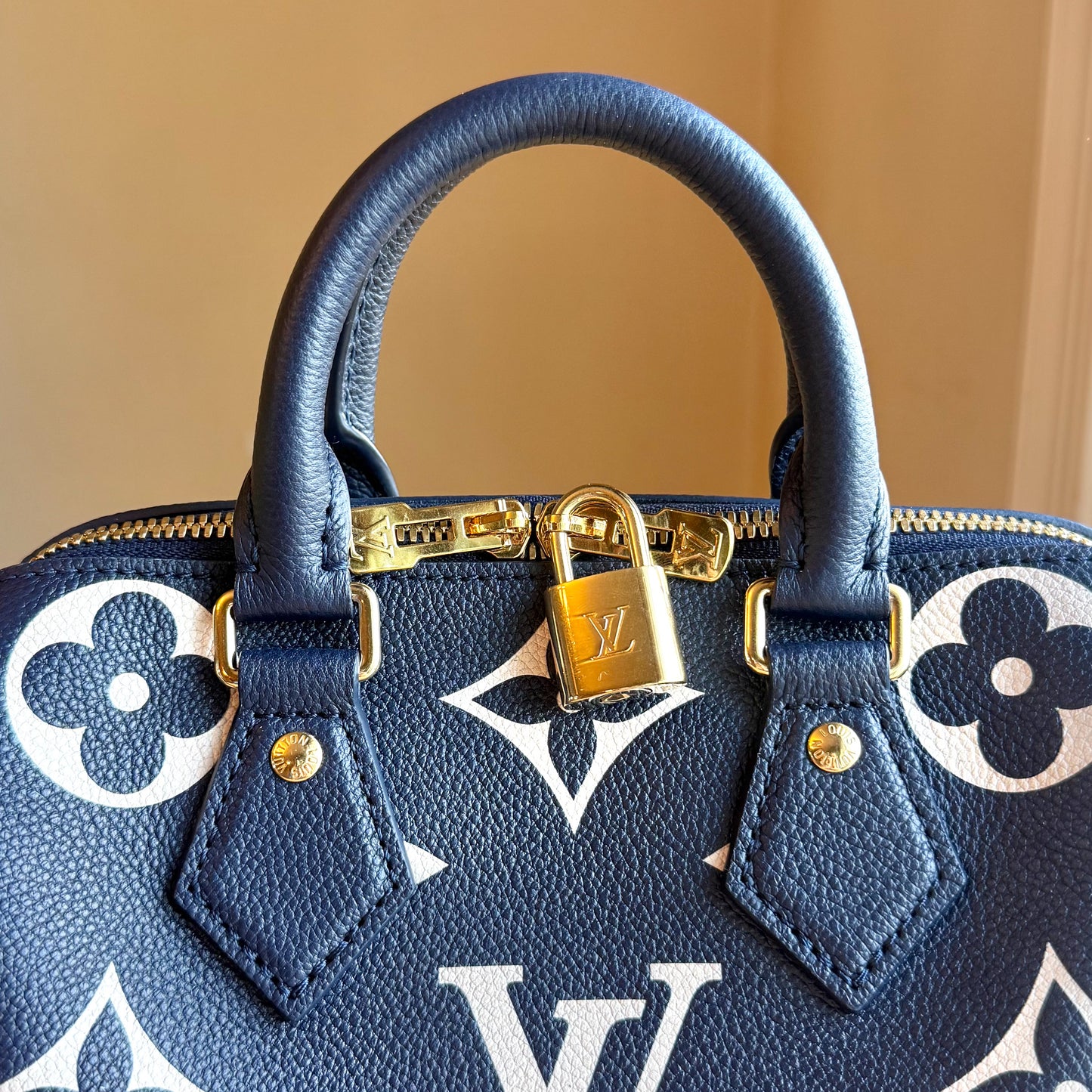 Bicolor Empreinte Speedy 20 - Navy/Creme