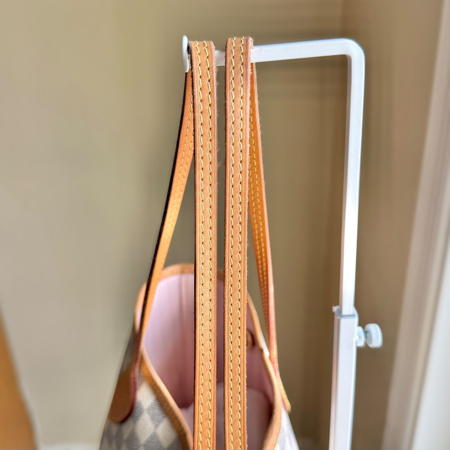 Damier Azur Neverfull MM Set (Rose Ballerine)