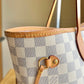 Damier Azur Neverfull MM Set (Rose Ballerine)