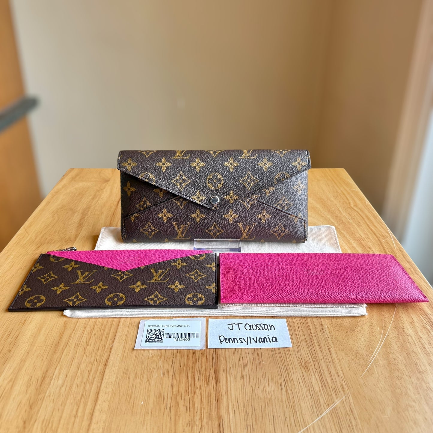 Monogram Kirigami Organizer