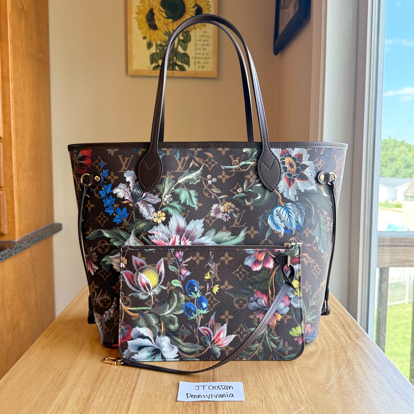 Monogram Neverfull MM Set - Eden (Brand New)