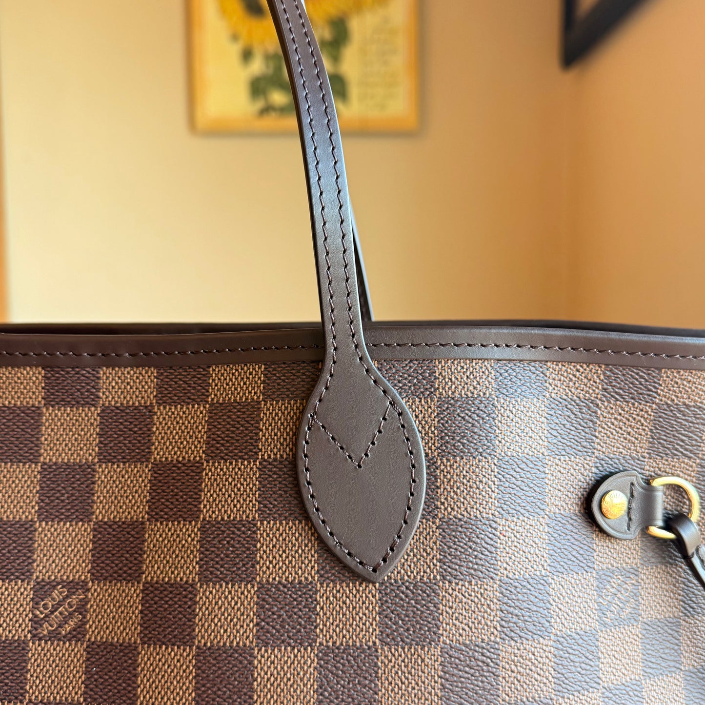 Damier Ebene Neverfull MM Set - Cerise Red Interior (Brand New)