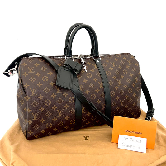 Monogram / Macassar Keepall 45 Bandouliere