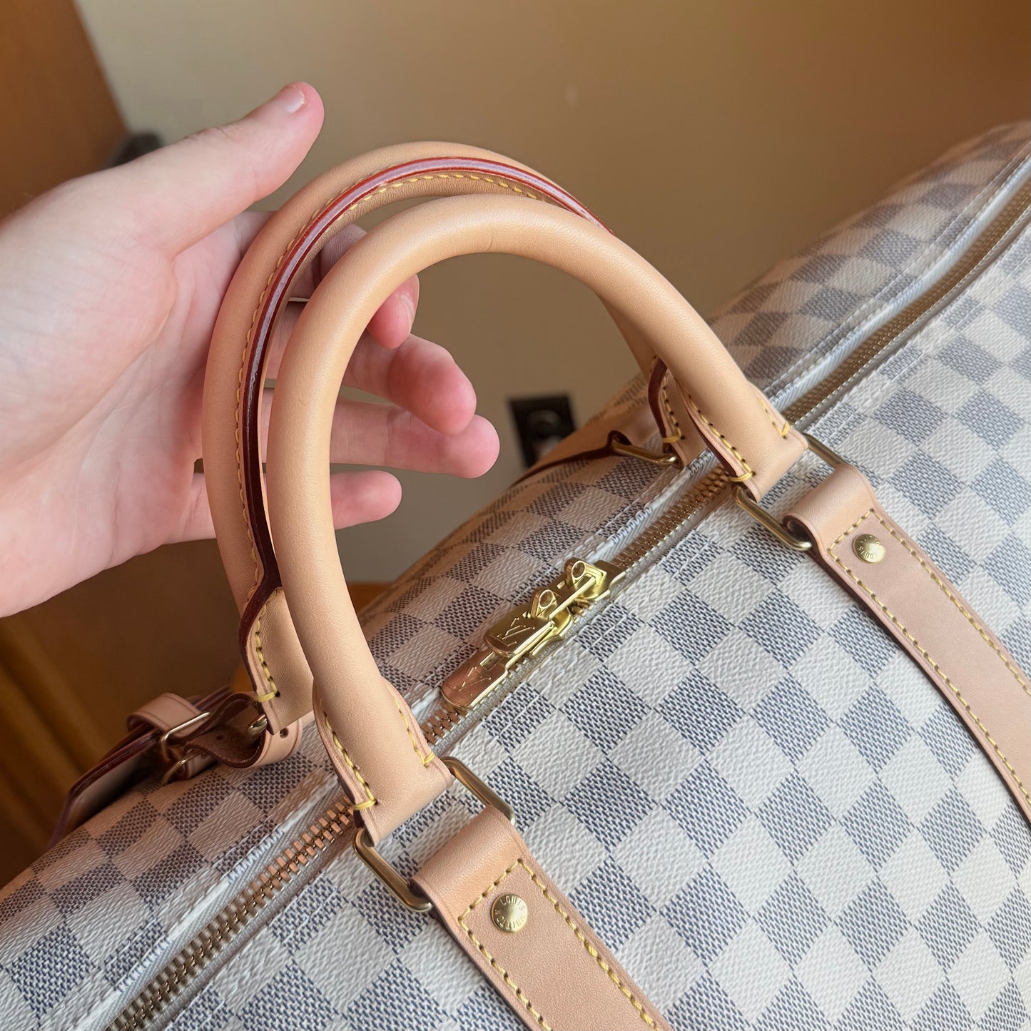 Damier Azur Keepall 55 Bandouliere