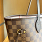 Damier Ebene Neverfull MM - Rose Ballerine Interior