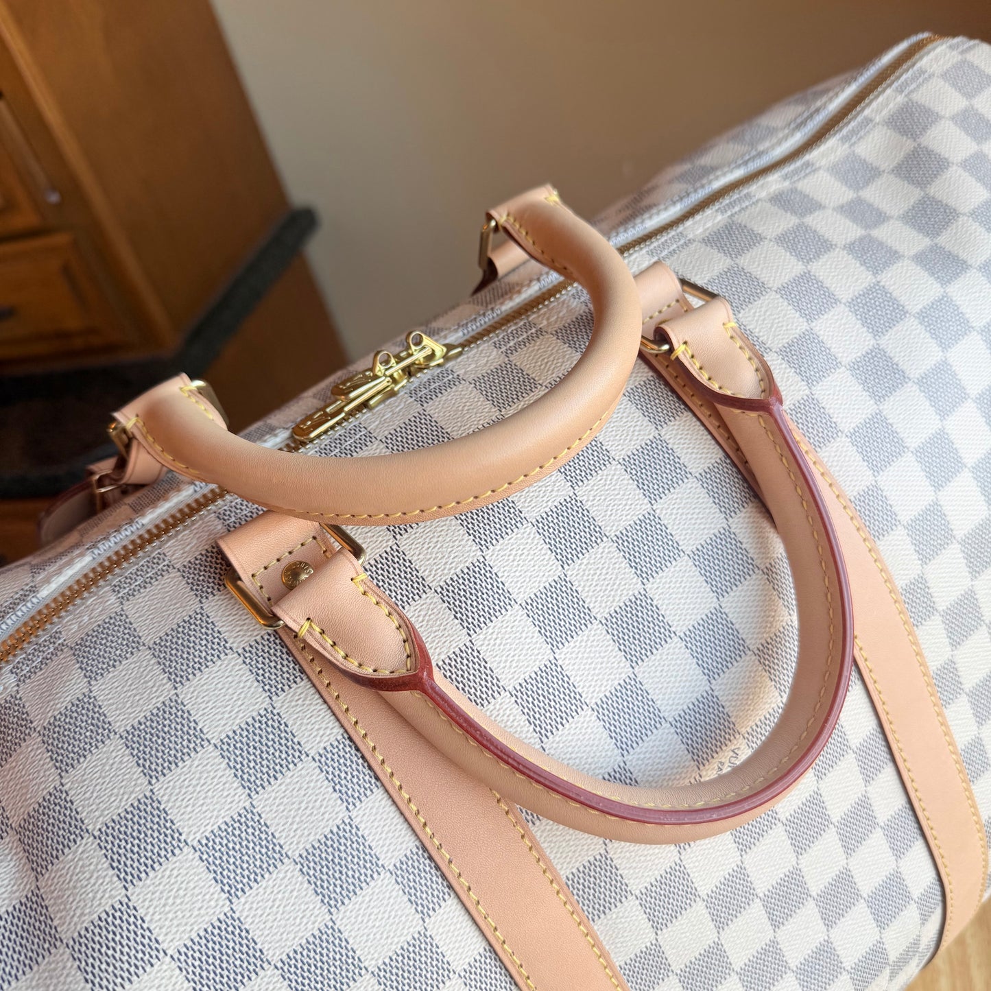 Damier Azur Keepall 55 Bandouliere