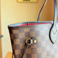 Damier Ebene Neverfull MM Set - Cerise Red Interior (Brand New)