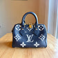 Bicolor Empreinte Speedy 20 - Navy/Creme