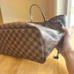 Damier Ebene Neverfull MM - Rose Ballerine Interior