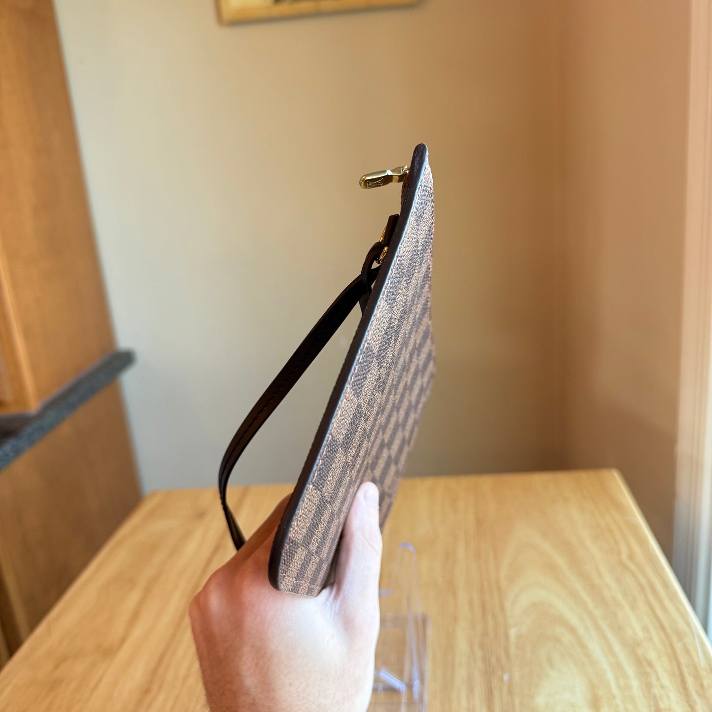 (NEW) Damier Ebene Neverfull MM Set - Rose Ballerine Interior