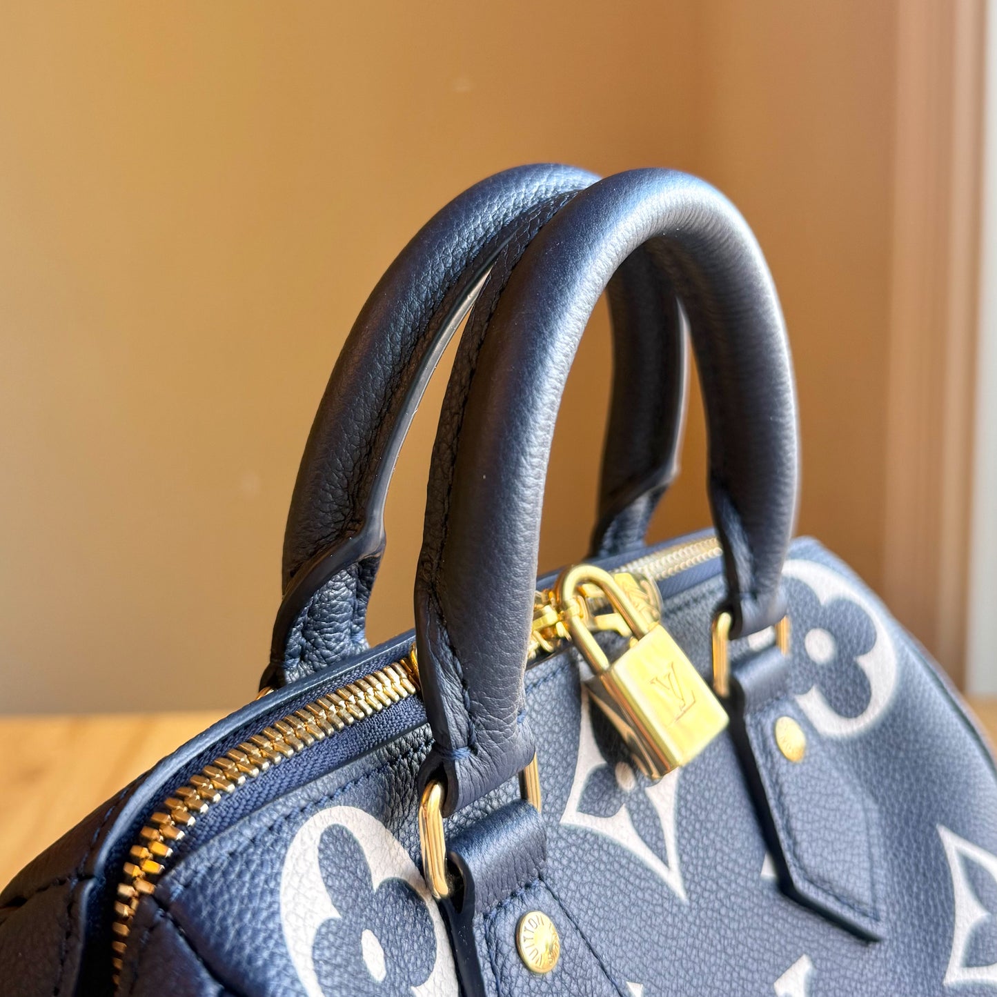 Bicolor Empreinte Speedy 20 - Navy/Creme