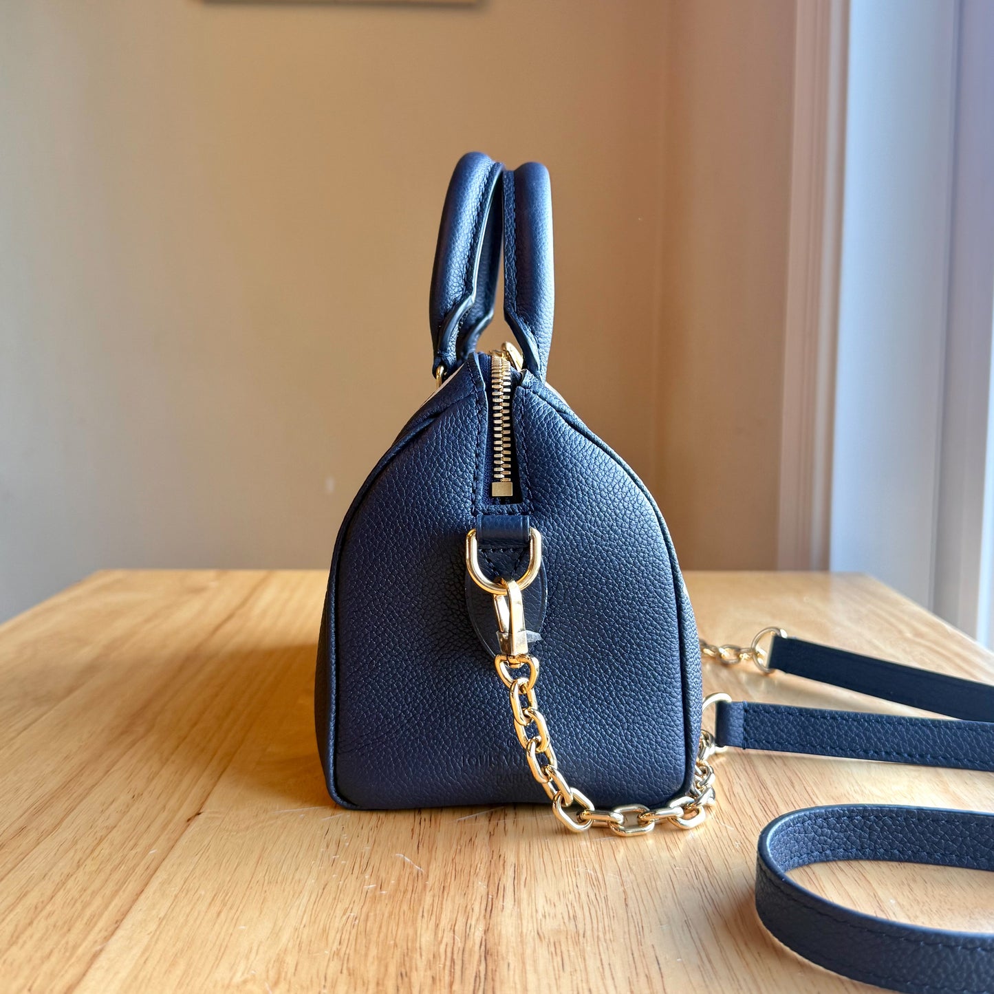 Bicolor Empreinte Speedy 20 - Navy/Creme