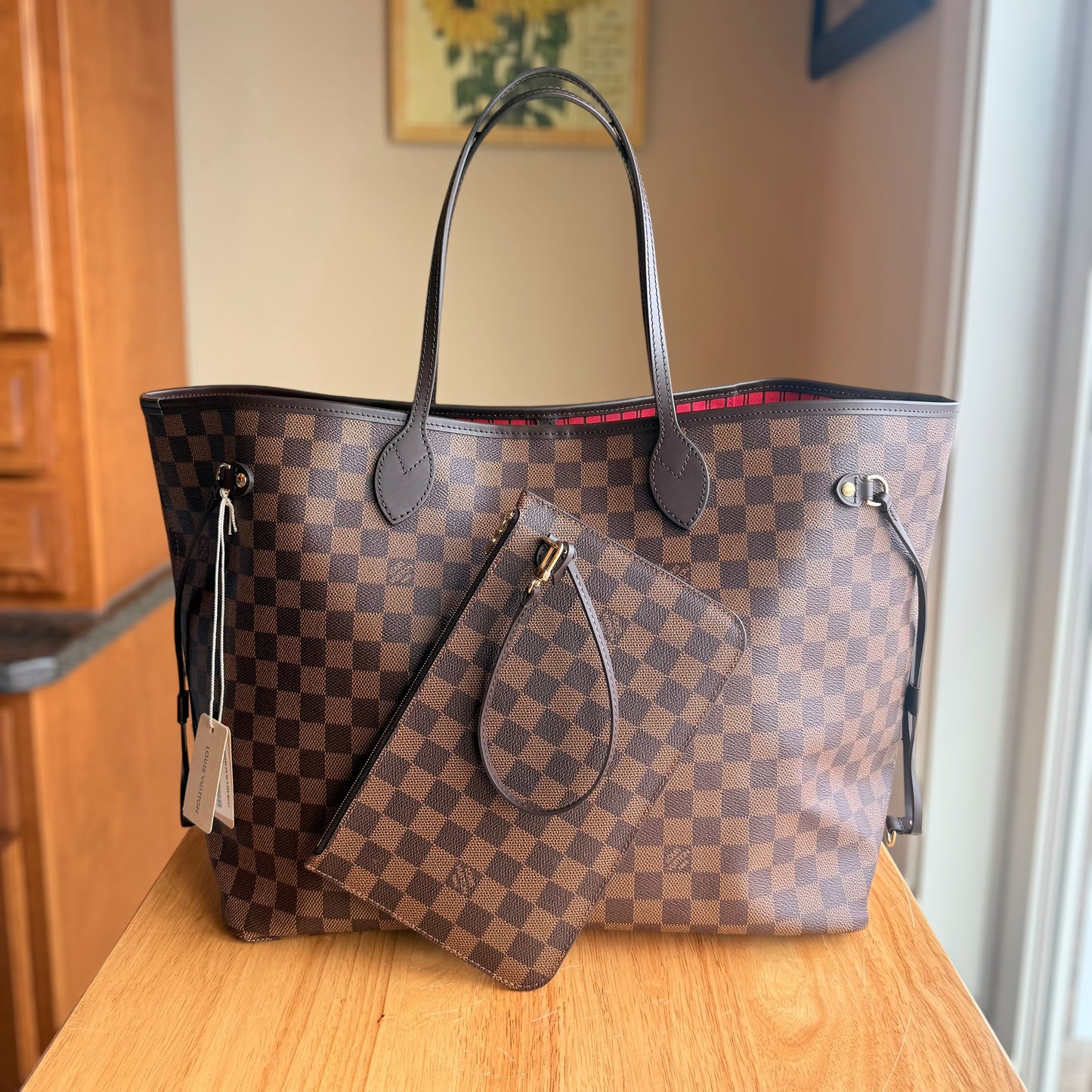 Damier Ebene Neverfull GM Set - Brand New, Never Used