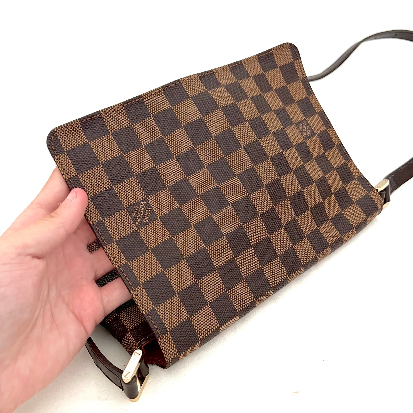 Damier Ebene Musette Tango Crossbody