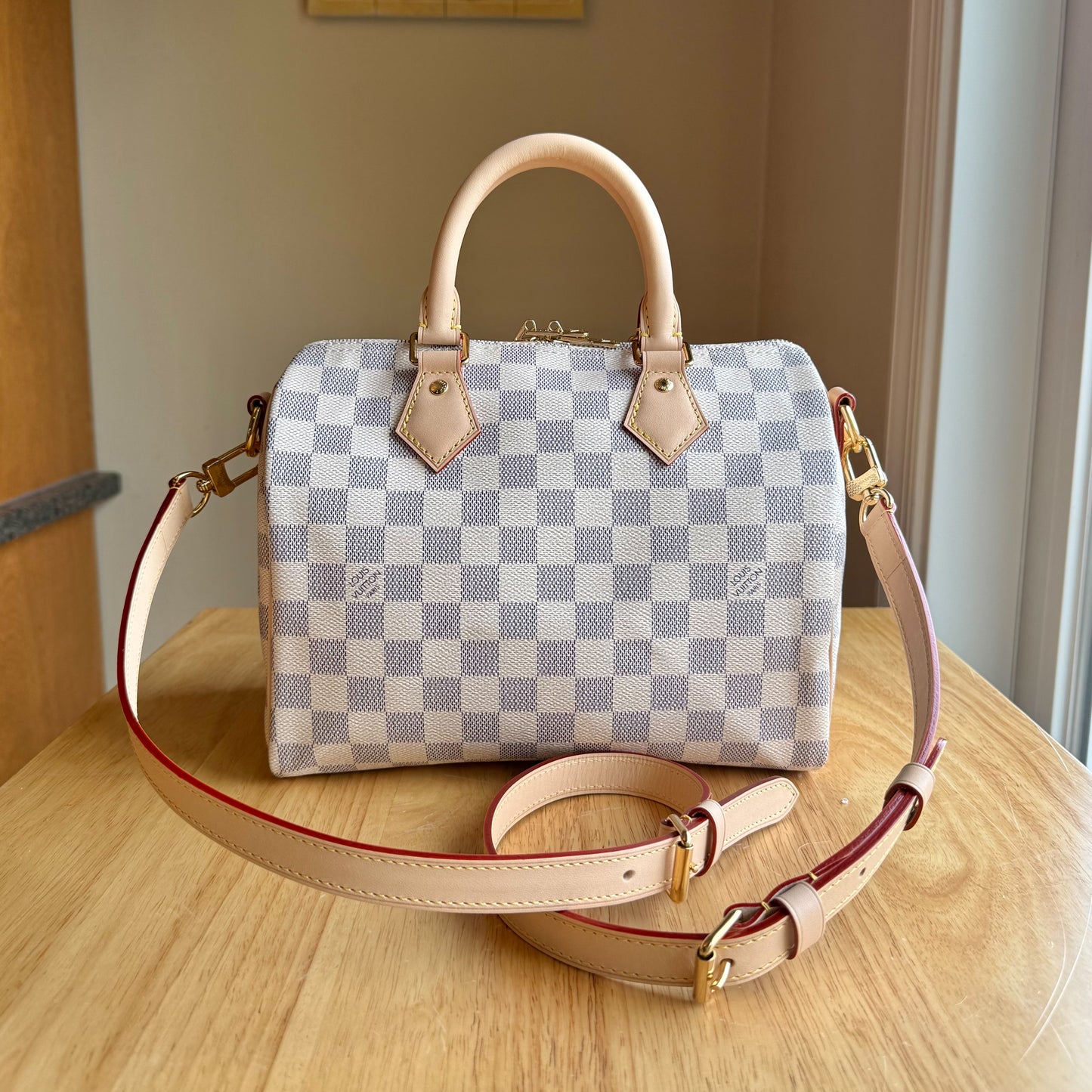 Damier Azur Speedy 25 Bandouliere (Like New)