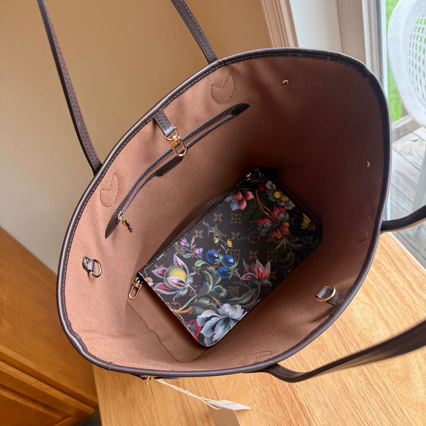 Monogram Neverfull MM - Eden Collection (Brand New)