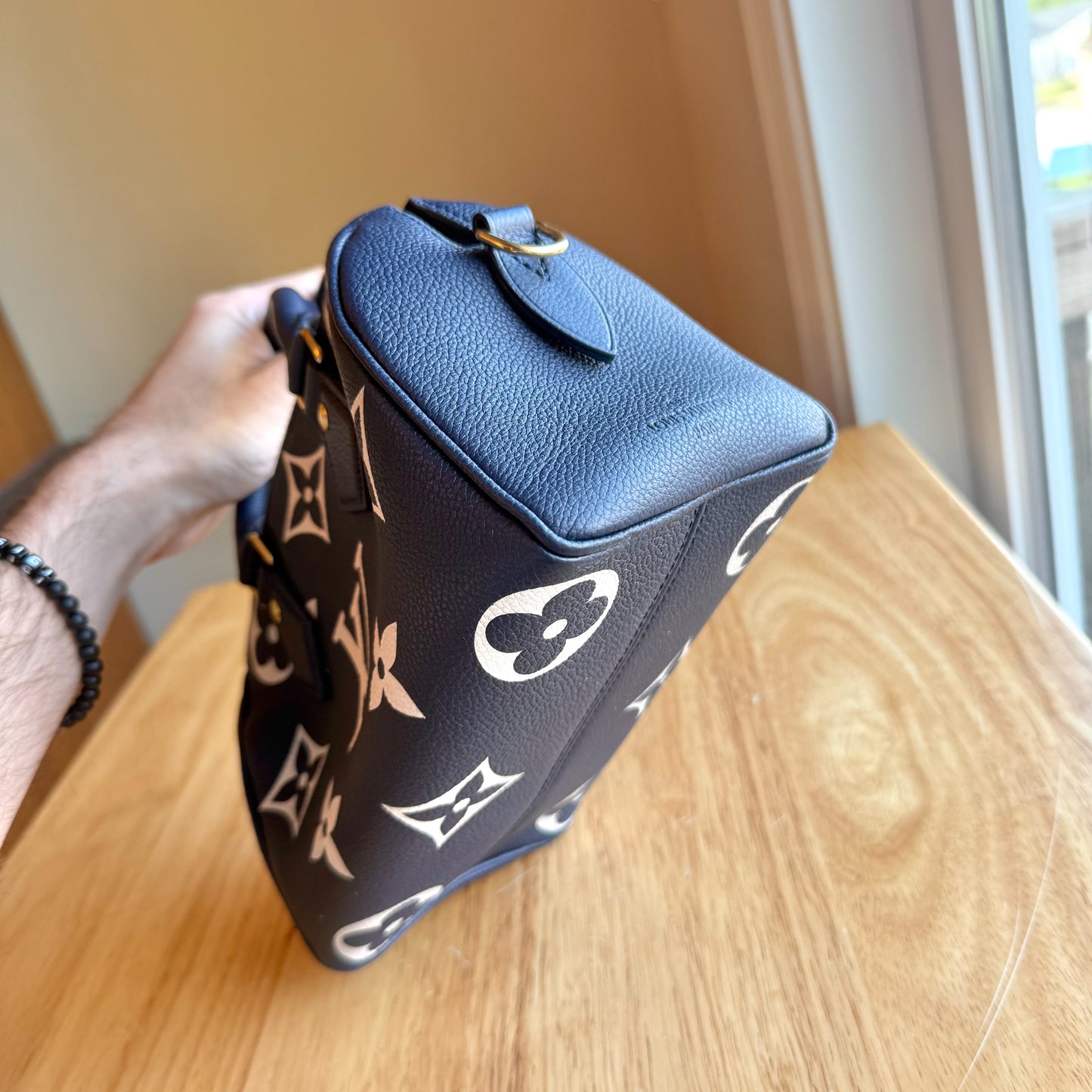 Bicolor Empreinte Speedy 20 - Navy/Creme