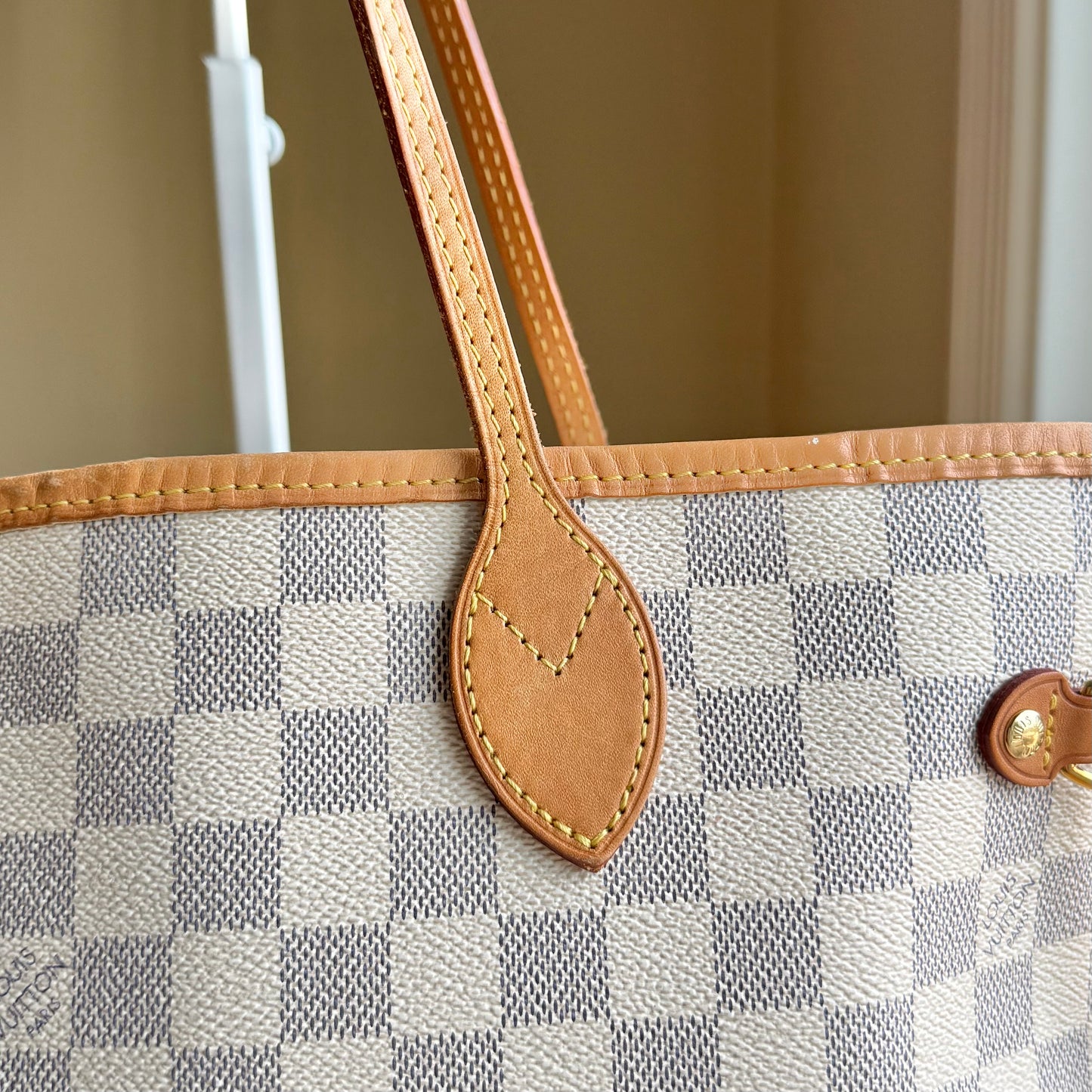 Damier Azur Neverfull MM Set (Rose Ballerine)