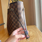 Damier Ebene Neverfull MM - Rose Ballerine Interior