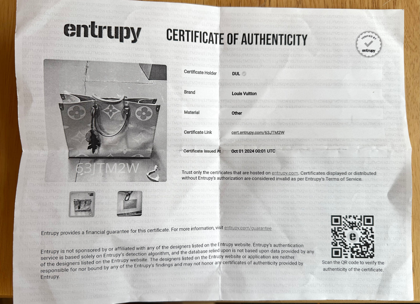 Giant Monogram On The Go GM - By The Pool Collection (Brume)