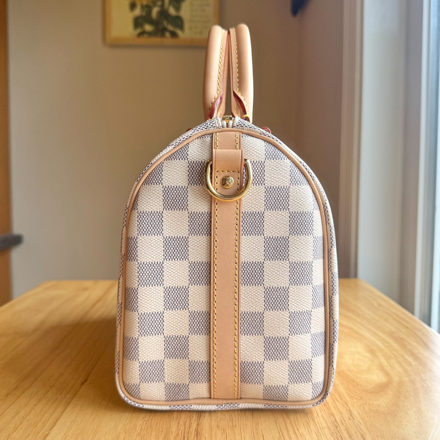 Damier Azur Speedy 25 Bandouliere