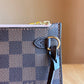 (NEW) Damier Ebene Neverfull MM Set - Rose Ballerine Interior