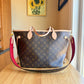 Monogram Neverfull Bandouliere Inside Out MM - Rogue Sari Interior