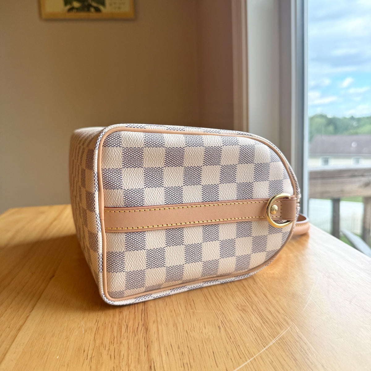 Damier Azur Speedy 25 Bandouliere