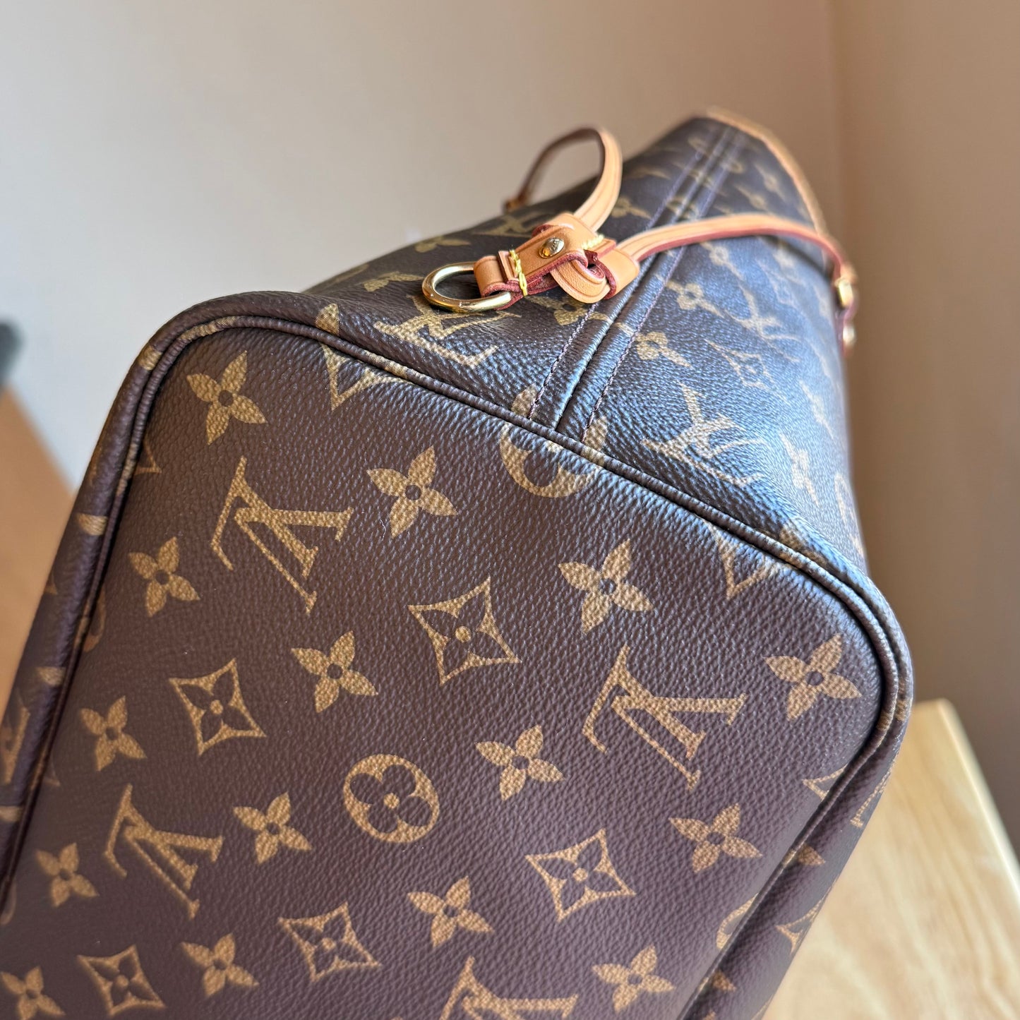 Monogram Neverfull MM - Rose Ballerine Interior