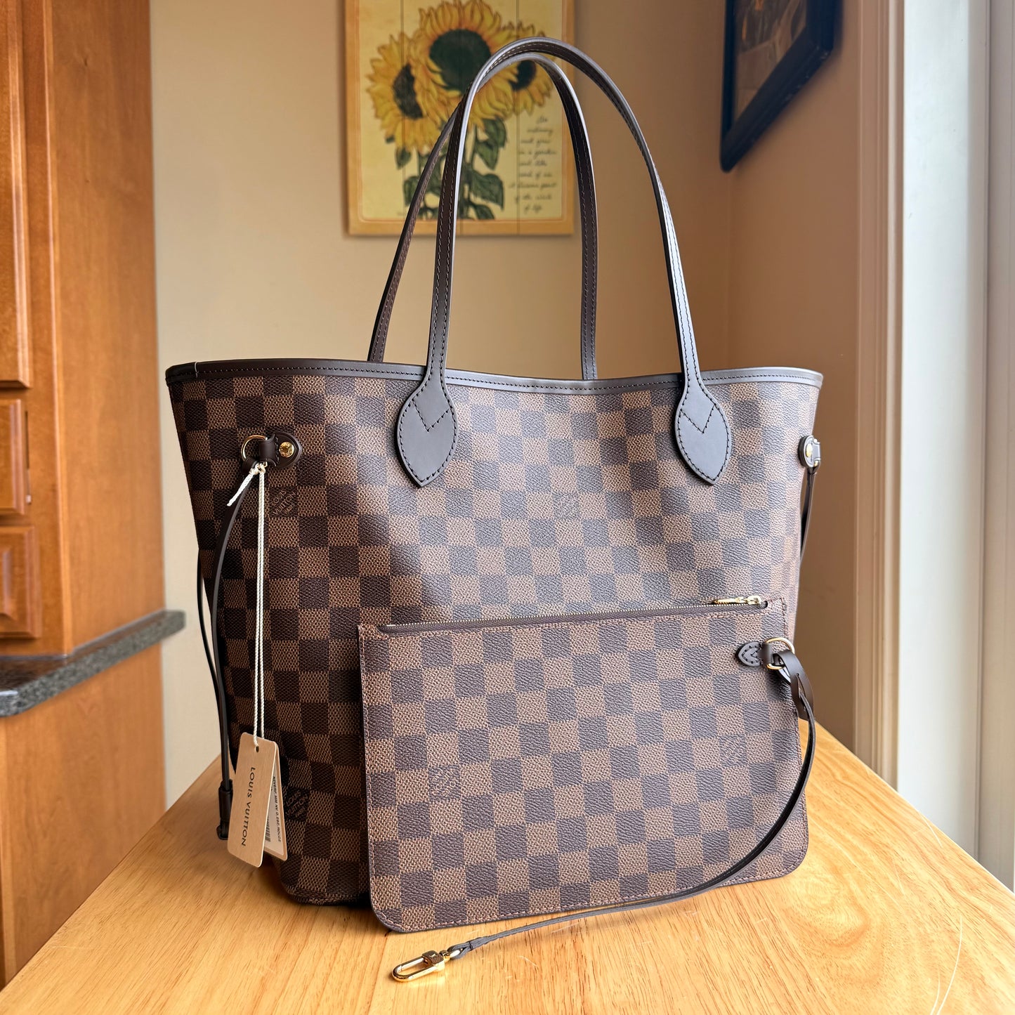 Damier Ebene Neverfull MM Set (Brand New)