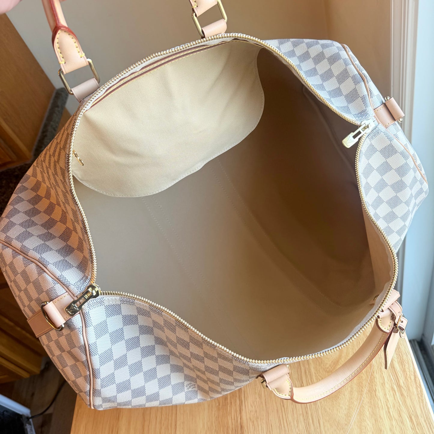 Damier Azur Keepall 55 Bandouliere