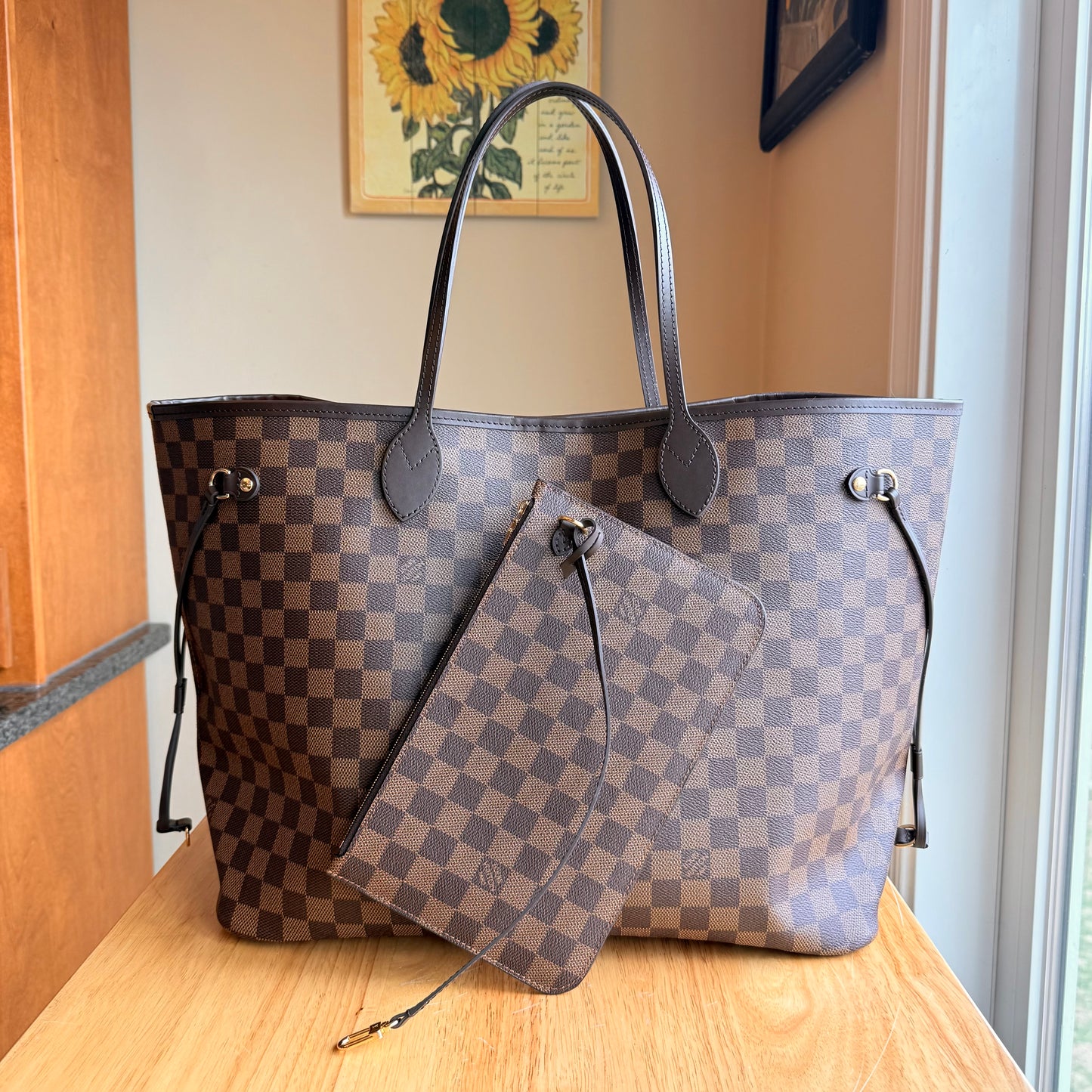 Damier Ebene Neverfull GM Set (Brand New)