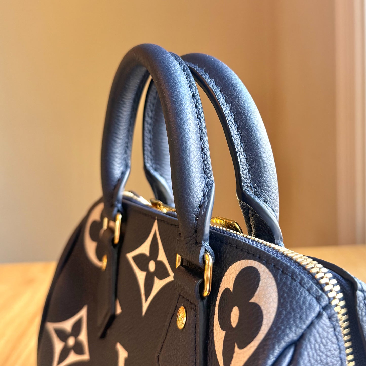 Bicolor Empreinte Speedy 20 - Navy/Creme