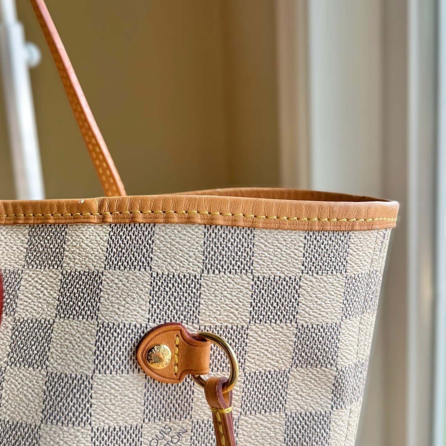 Damier Azur Neverfull MM Set (Rose Ballerine)