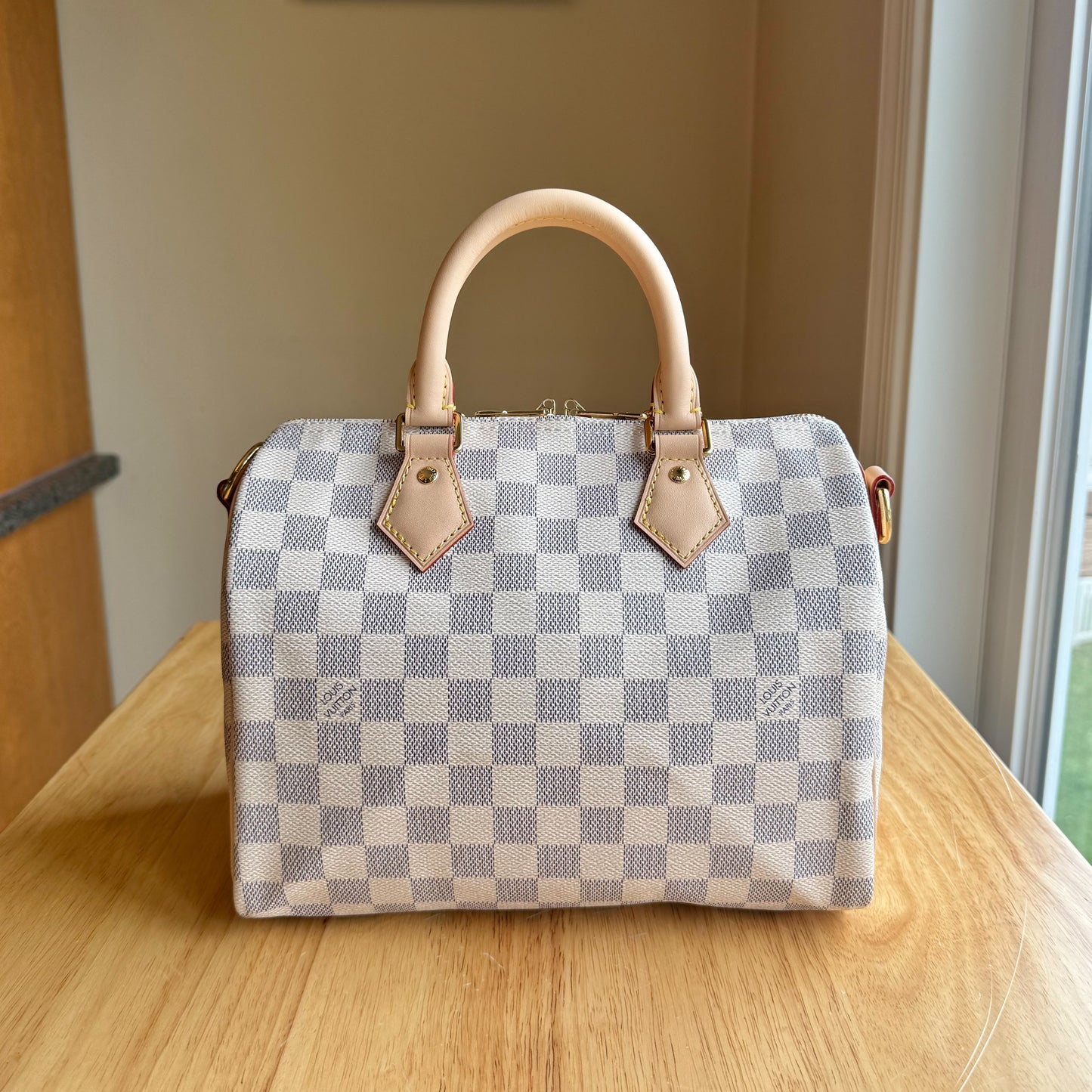 Damier Azur Speedy 25 Bandouliere (Like New)