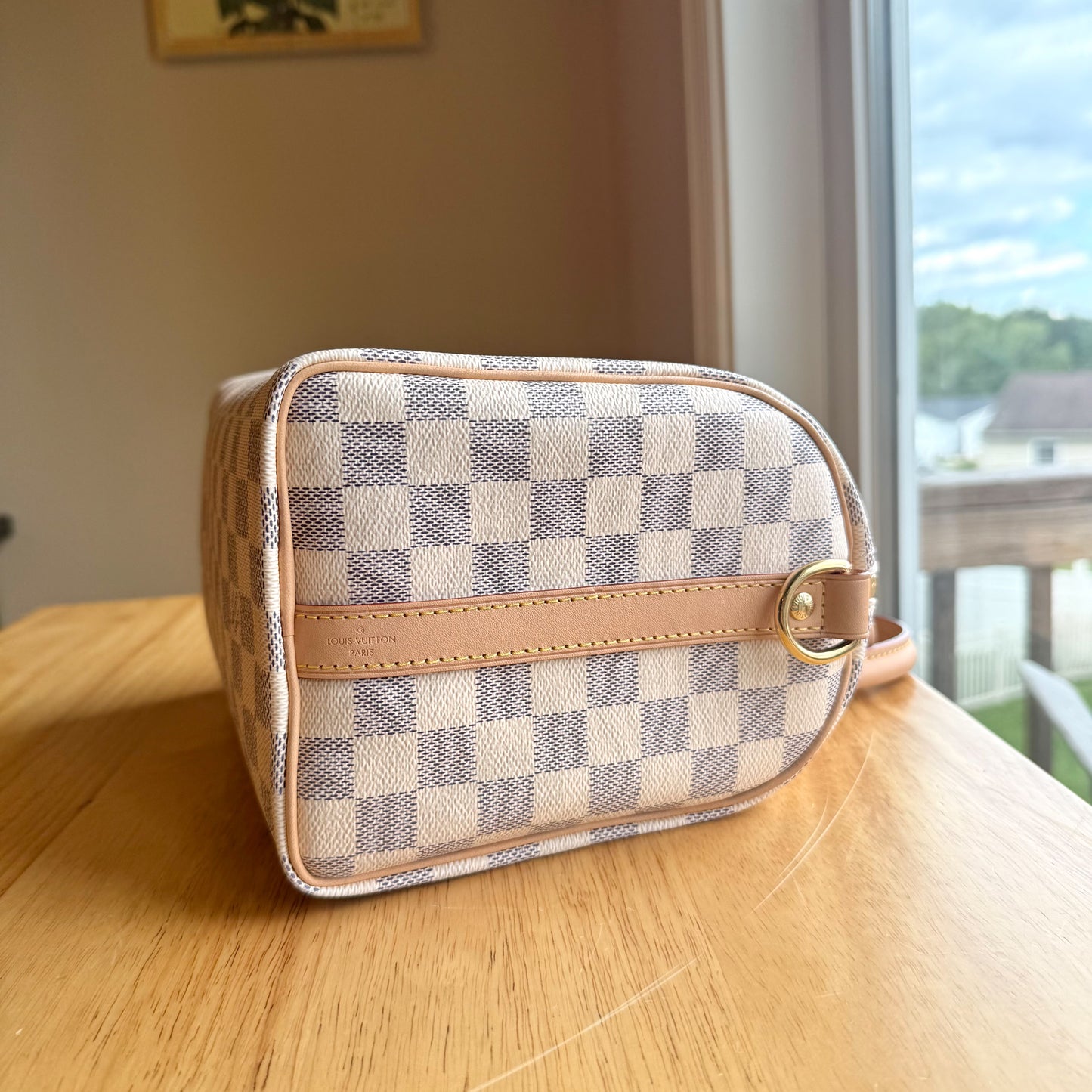 Damier Azur Speedy 25 Bandouliere