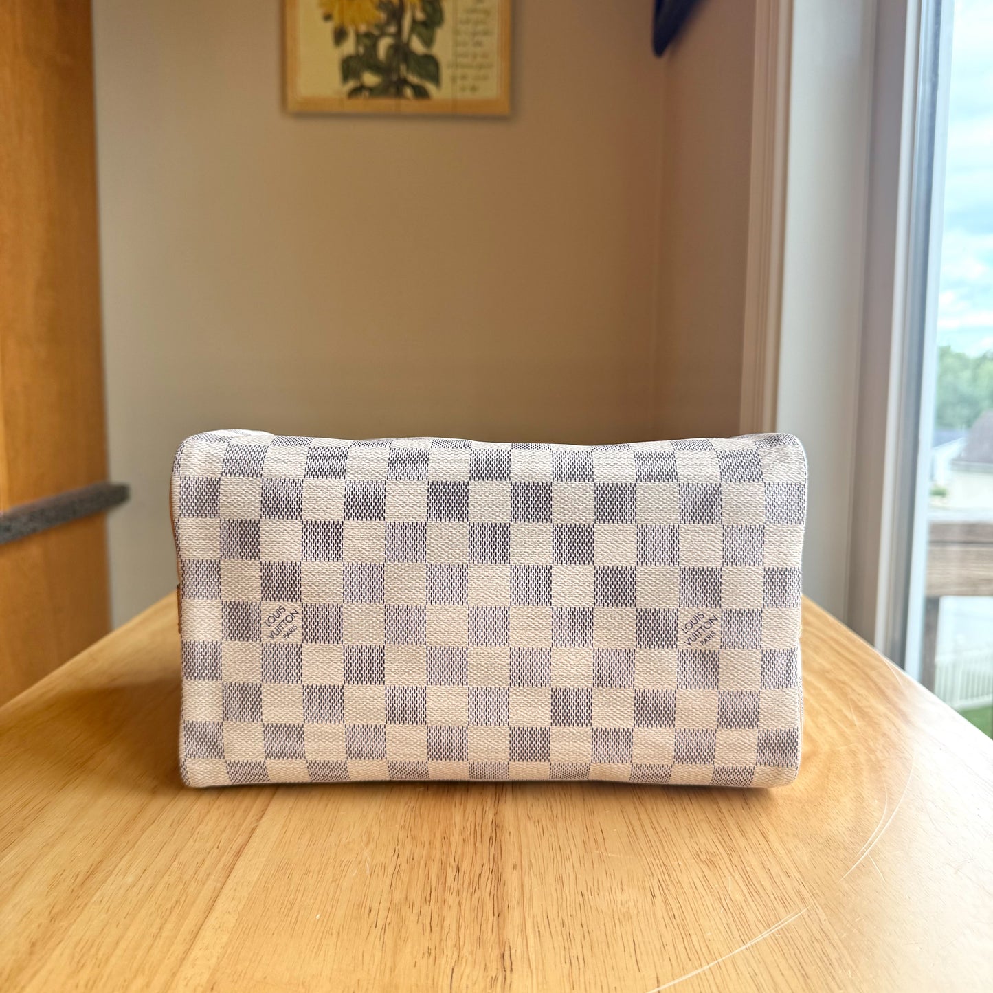 Damier Azur Speedy 25 Bandouliere