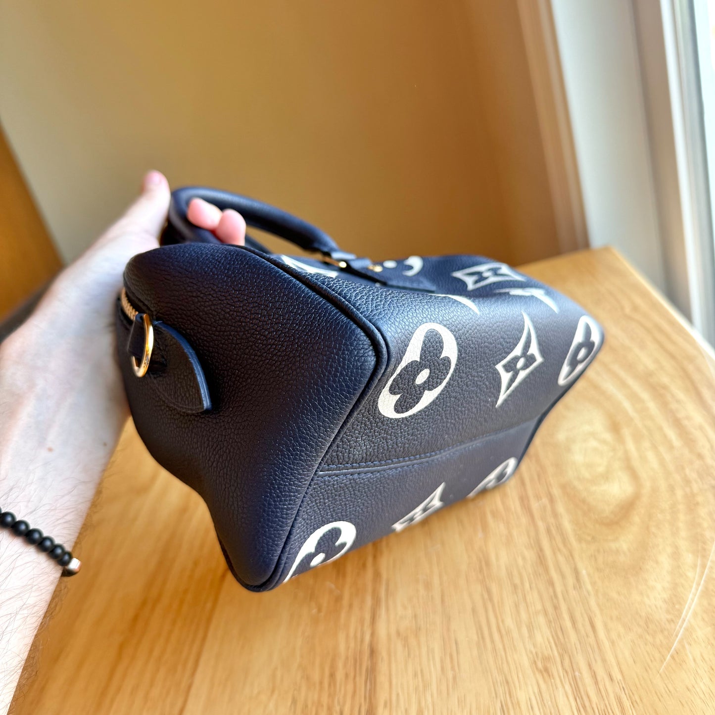 Bicolor Empreinte Speedy 20 - Navy/Creme