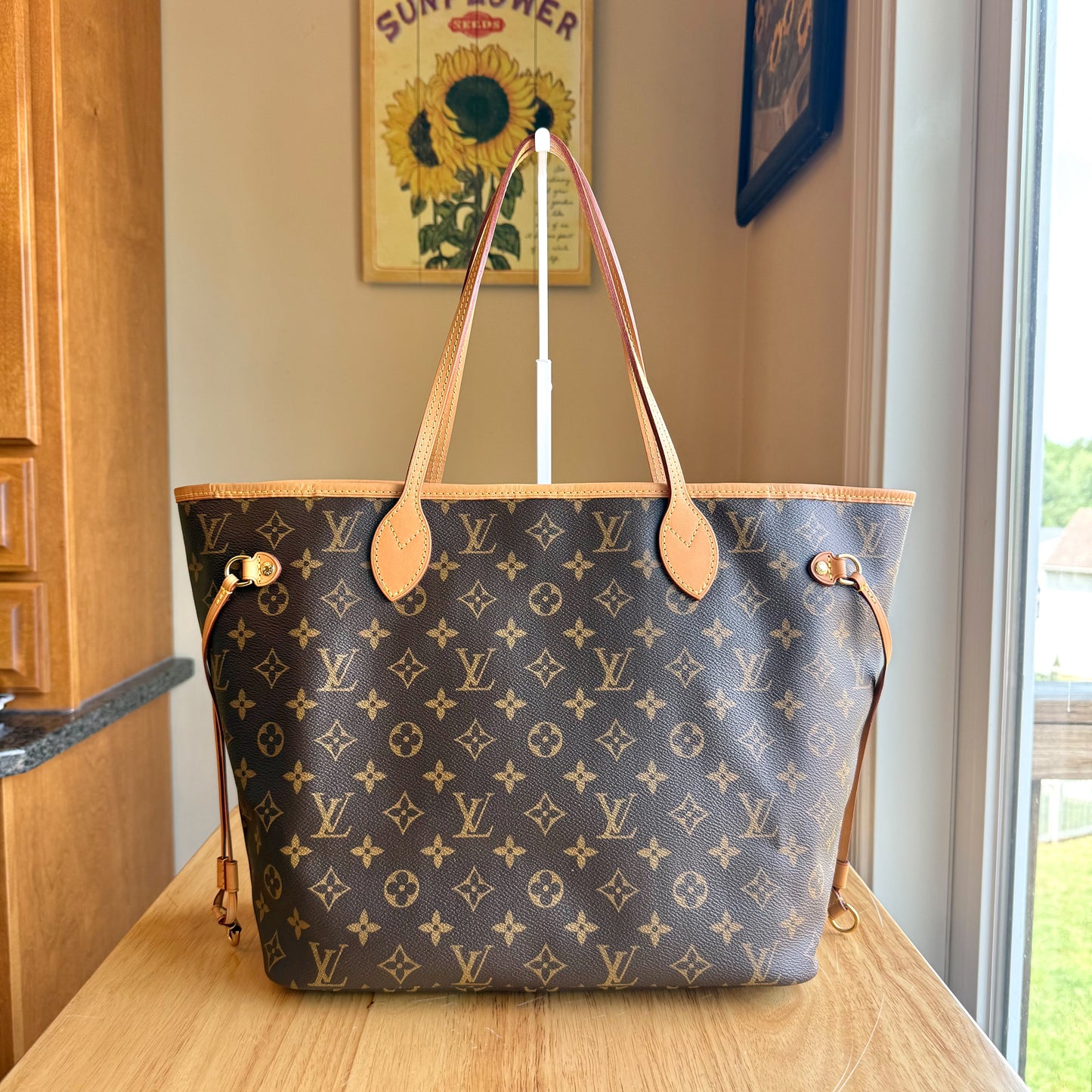 Monogram Neverfull MM Set - Rose Ballerine Interior