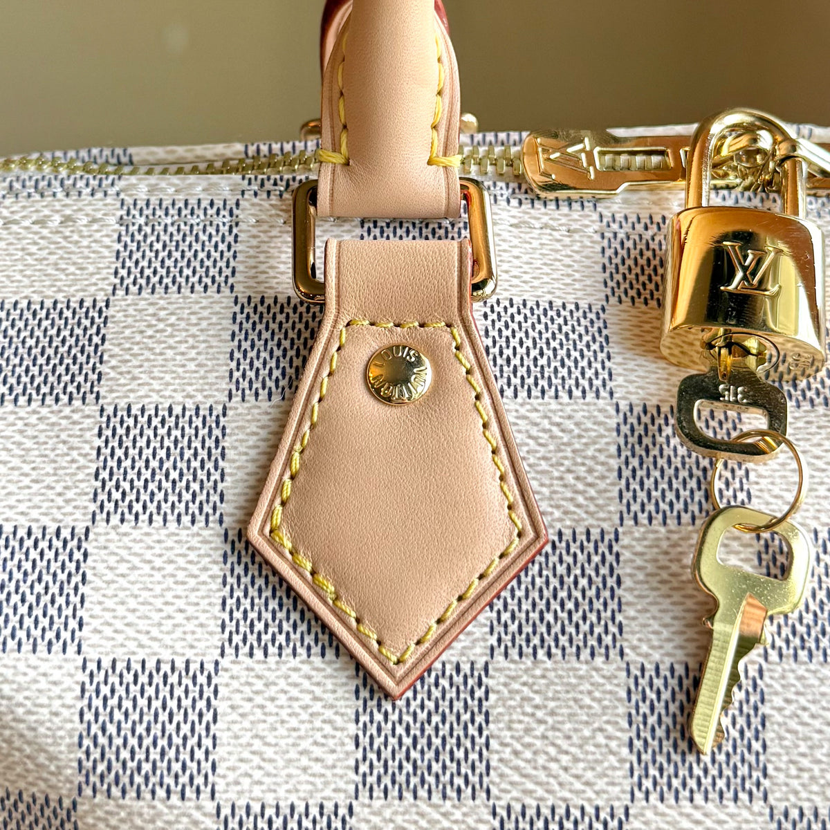 Damier Azur Speedy 25 Bandouliere
