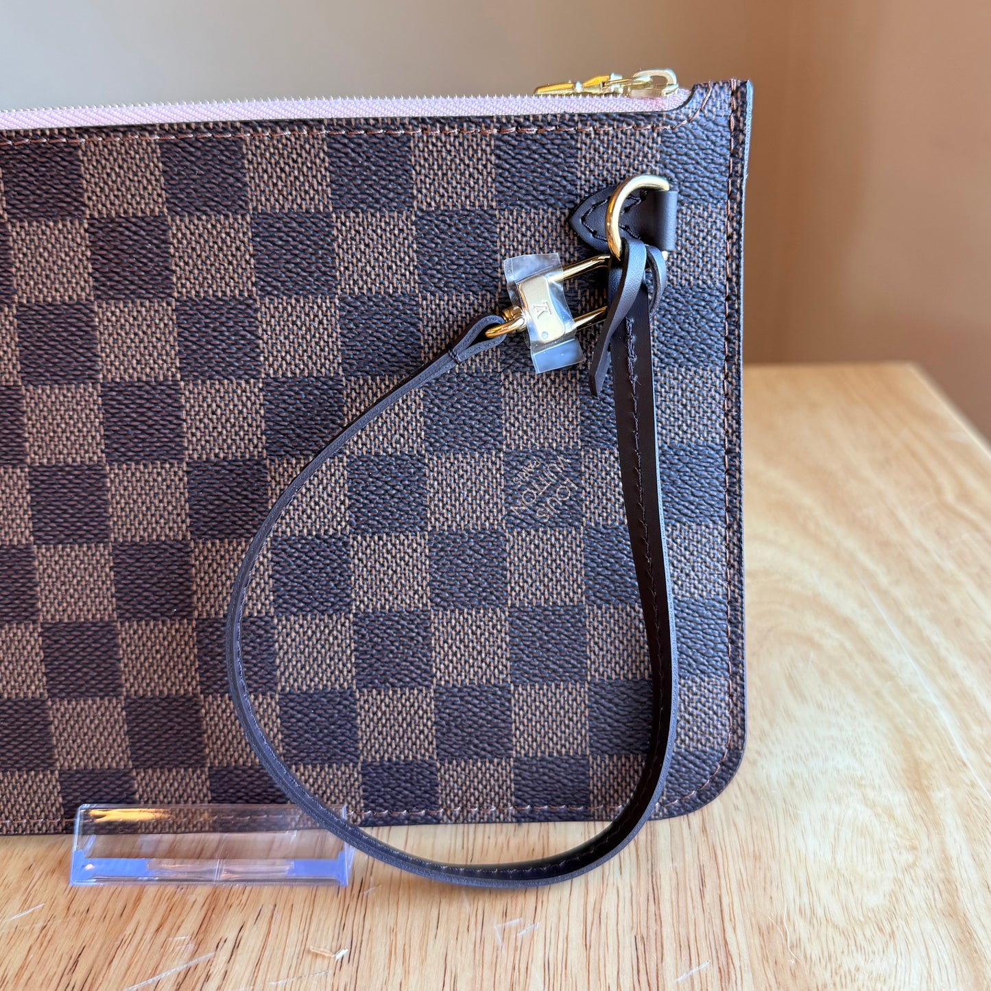 (NEW) Damier Ebene Neverfull MM Set - Rose Ballerine Interior