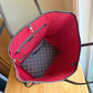 Damier Ebene Neverfull MM Set - Cerise Red Interior (Brand New)